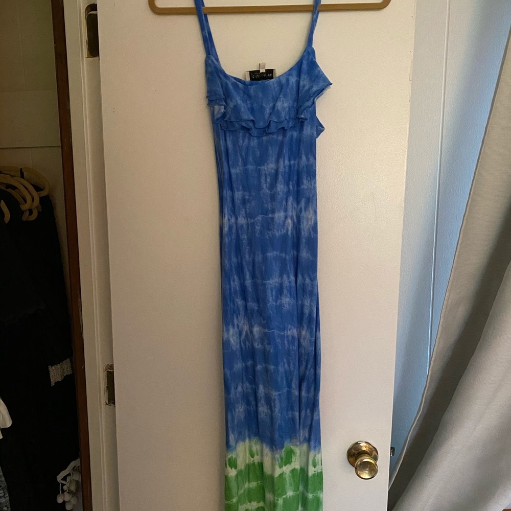 Jones New York Petite Blue/Green maxi dress PM